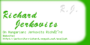 richard jerkovits business card